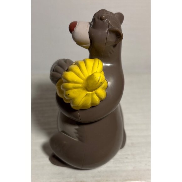 Disney McDonald’s Baloo Figurine Holding Bananas Brown/Yellow Plastic Vintage - Picture 5 of 8